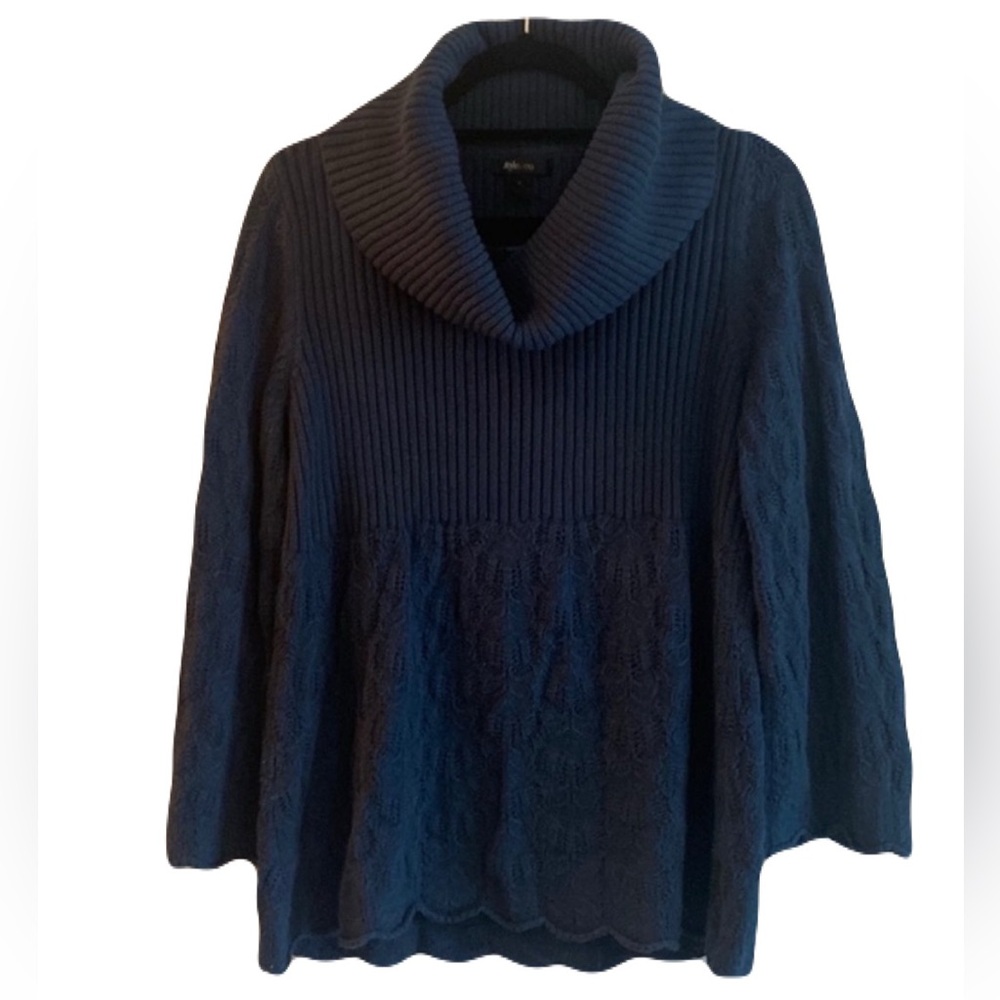 Style & Co. Navy Cowl Neck Sweater